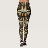 Leggings Motif paon d'or Art déco (Dos)