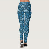 Leggings Motif papillon bleu (Dos)
