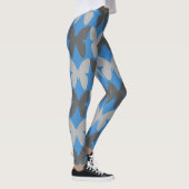 Leggings Motif papillon bleu et gris (Droite)