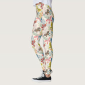 Leggings Motif Papillon Et Feuille (Gauche)