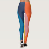 Leggings motif parallèle six couleurs (Dos)