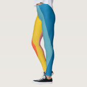 Leggings motif parallèle six couleurs (Gauche)