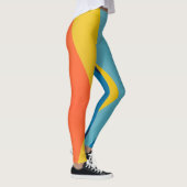 Leggings motif parallèle six couleurs (Droite)