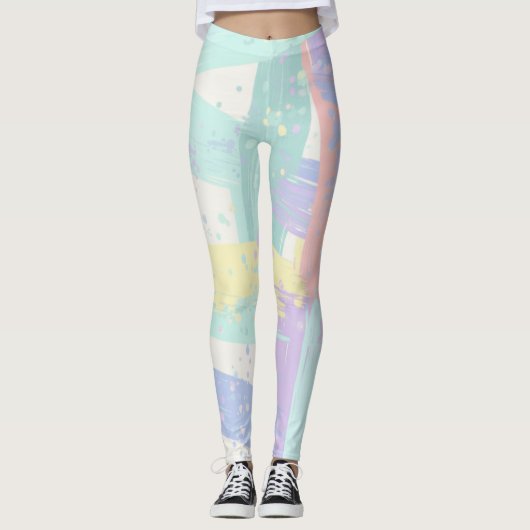Leggings Motif pastel (Devant)