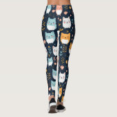 Leggings Motif Pastel Cats (Dos)