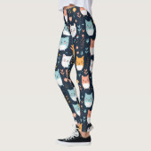 Leggings Motif Pastel Cats (Gauche)