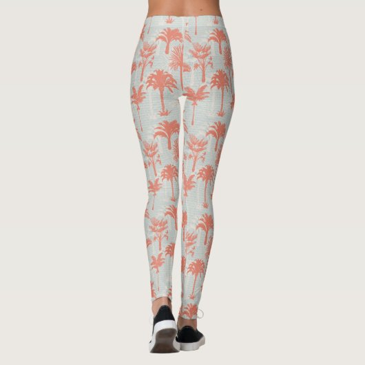 Leggings Motif Pastel Palm Tree (Dos)