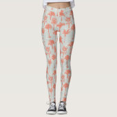 Leggings Motif Pastel Palm Tree (Devant)