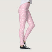Leggings Motif Pastel Pink Peint Dots (Droite)