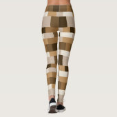 Leggings Motif Patchwork Abstrait 080823 - v1 (Dos)