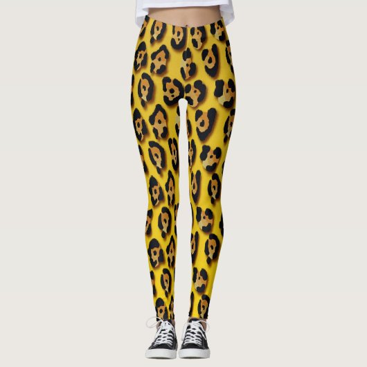 Leggings motif peau de léopard (Devant)