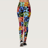 Leggings Motif peau de léopard coloré #19 (Dos)