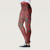 Leggings Motif peint urbain moderne de briques (Gauche)