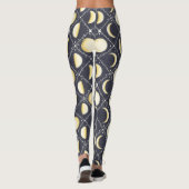 Leggings Motif Phases de lune céleste (Dos)