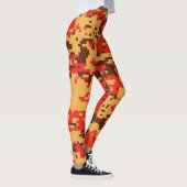 Leggings Motif photo numérique d'automne (Droite)