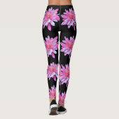 Leggings Motif photo Pink Daisy (Dos)