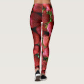 Leggings Motif photographique de fraises juteuses (Dos)