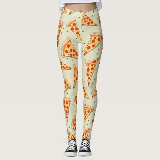 Leggings Motif Pizza Slices (Devant)
