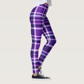 Leggings Motif Plaid violet (Droite)