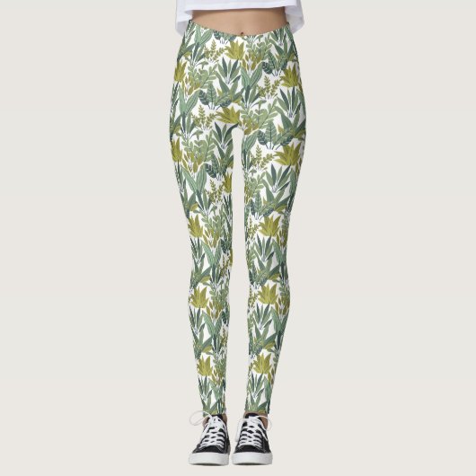 Leggings motif plante (Devant)