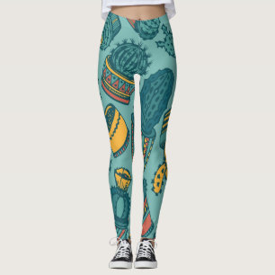 Leggings motif plante