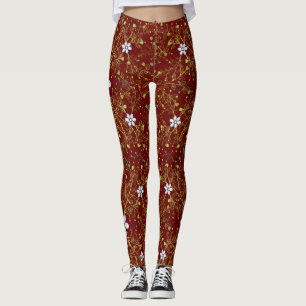 Leggings motif plante.10b DR BG