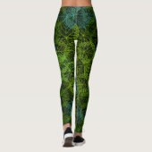 Leggings motif plante.11b BG noir (Dos)