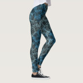 Leggings Motif plante 13b Black BG (Droite)