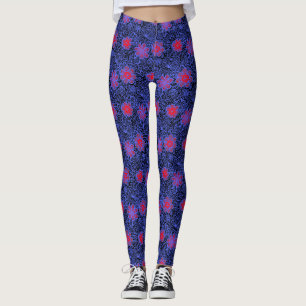 Leggings motif plante A13.b BG noir