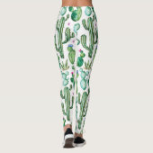 Leggings Motif Plante Cactus aquarelle (Dos)