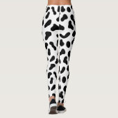 Leggings Motif plat Blobs noirs (Dos)