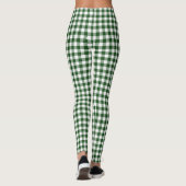 Leggings Motif plat classique de buffle vert et blanc (Dos)