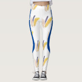 Leggings Motif Plume Bohème (Devant)