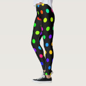 Leggings Motif Pois arc-en-ciel mou (Gauche)