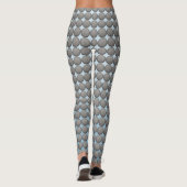 Leggings Motif Pois bleu et gris (Dos)
