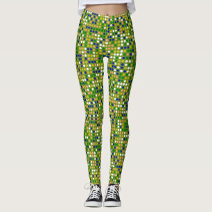 Leggings Motif Pois couleur rétro #19