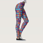 Leggings Motif Pois couleur rétro #2 (Droite)