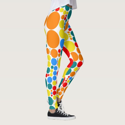 Leggings Motif Pois couleur rétro #20 (Droite)