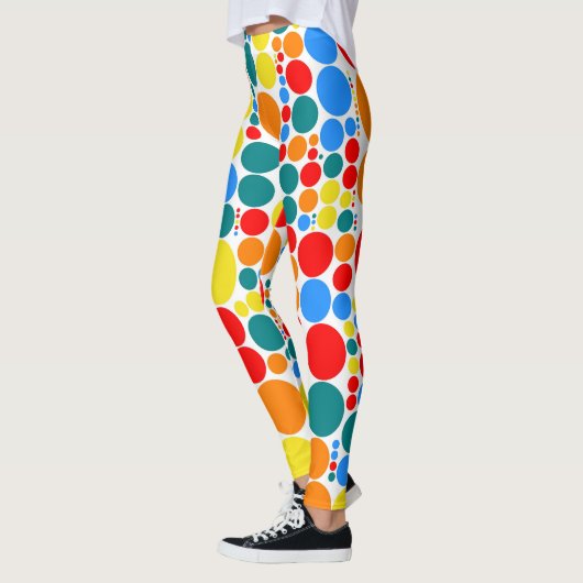 Leggings Motif Pois couleur rétro #20 (Gauche)
