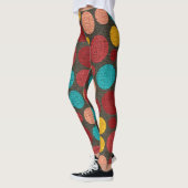 Leggings Motif Pois couleur rétro #5 (Gauche)