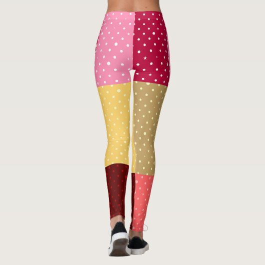 Leggings Motif Pois monogramme (Dos)