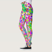 Leggings Motif polygone multicolore 3 jours (Gauche)