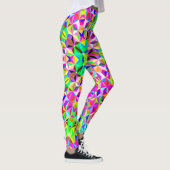 Leggings Motif polygone multicolore 3 jours (Droite)