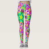 Leggings Motif polygone multicolore 3 jours (Devant)