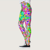 Leggings Motif polygone multicolore 3 jours (Gauche)