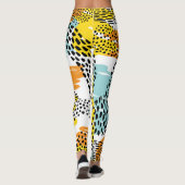 Leggings Motif Poster de animal Abstrait (Dos)