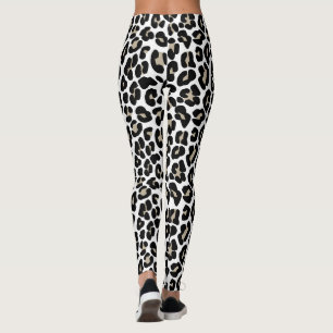 Leggings Motif Poster de animal de chats sauvages de la pea