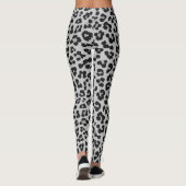 Leggings Motif Poster de animal de Grey Grey Ash Leopard Ch (Dos)