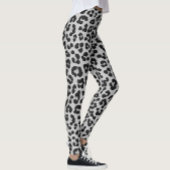 Leggings Motif Poster de animal de Grey Grey Ash Leopard Ch