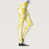 Leggings Motif Poster de animal des points de vache jaune (Droite)